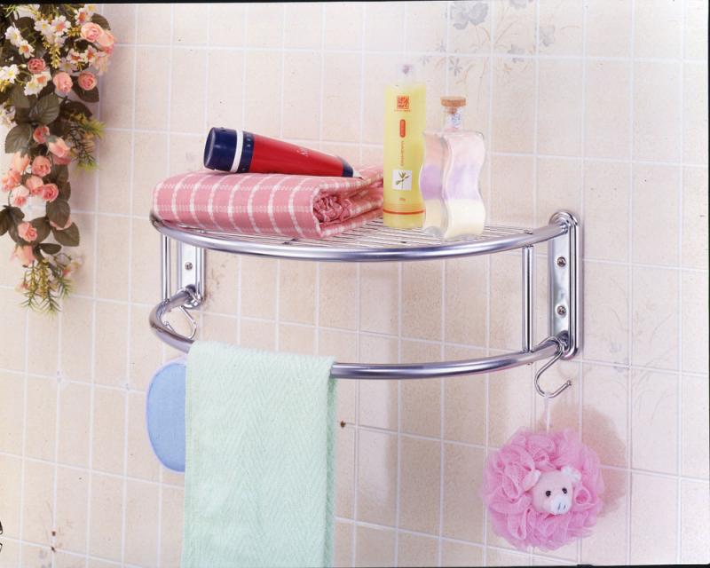 半圓浴室置物架(鎖壁)/毛巾浴巾/浴室用品